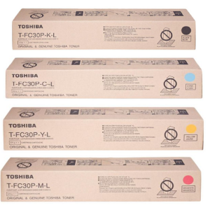 Toshiba T FC30P CMYK Full Set Toner Cartridge